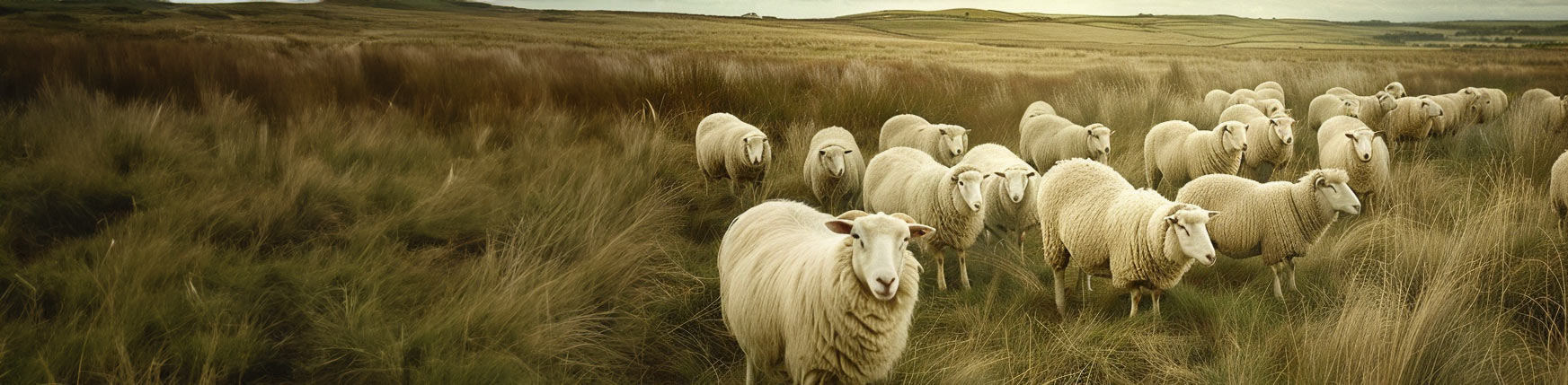 A flock of sheep from small-scale farms that are vital for the future of sheep farming in the UK.