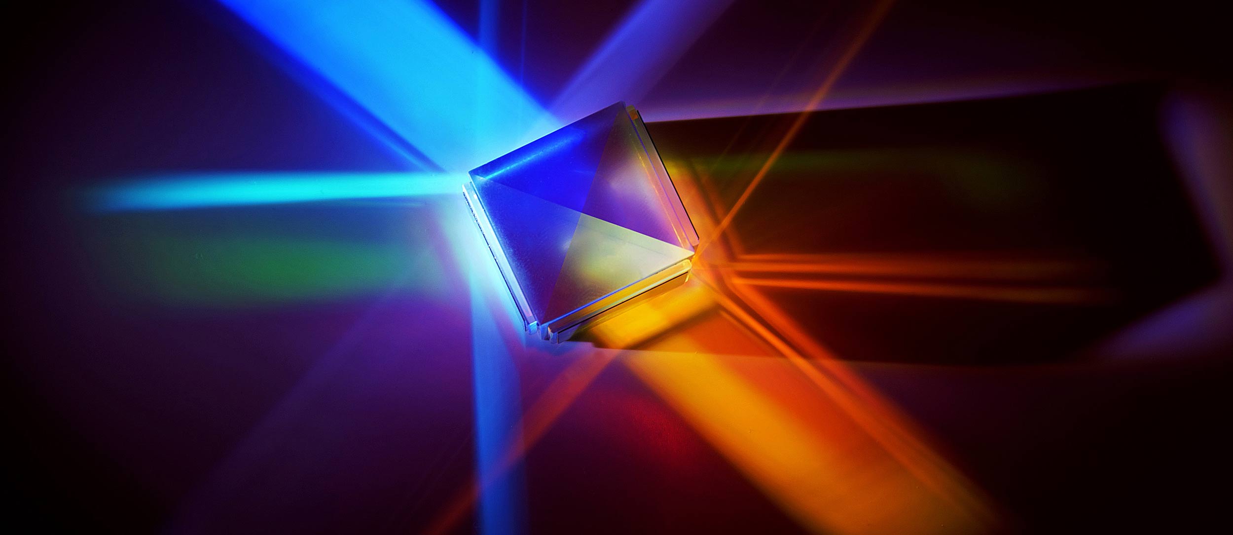 Prism showing colour spectrum